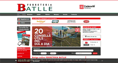 Desktop Screenshot of ferreteriabatlle.es
