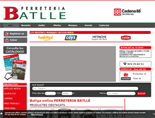 Tablet Screenshot of ferreteriabatlle.es