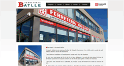 Desktop Screenshot of ferreteriabatlle.com